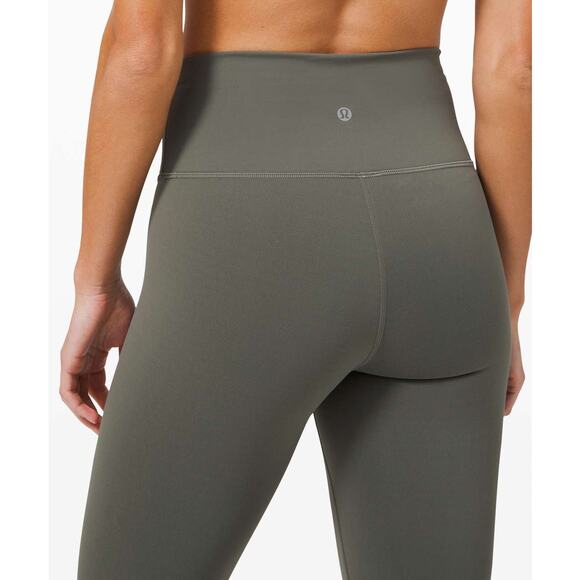 Lululemon Wunder Train High‑Rise Tight 25” Everlux Size 4 Grey Sage - Picture 6 of 8